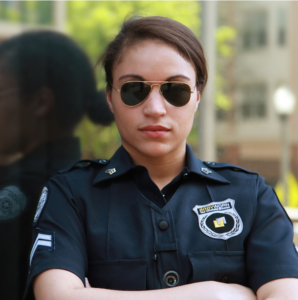 Women are under-represented in security functions.