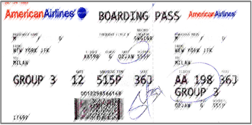Travel Security Boarding Pass