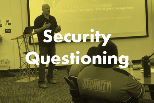 Security Questioning Seminar By chameleon Associates
